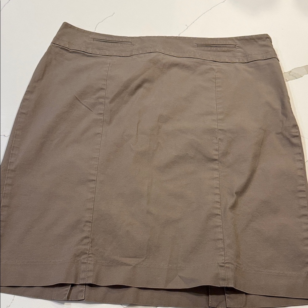 LOFT Beige A-Line Skirt